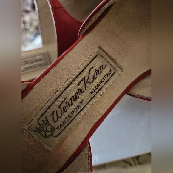 Werner Kern Ines Red Dancing Shoes UK size 4 - Picture 11 of 12